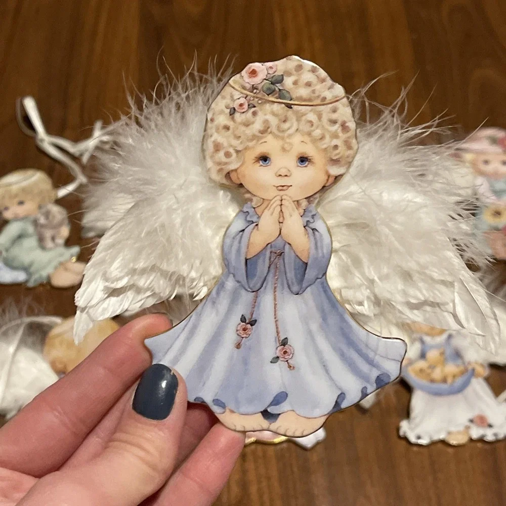 Bradford Exchange:Small Blessings Porcelain Angel Ornament 